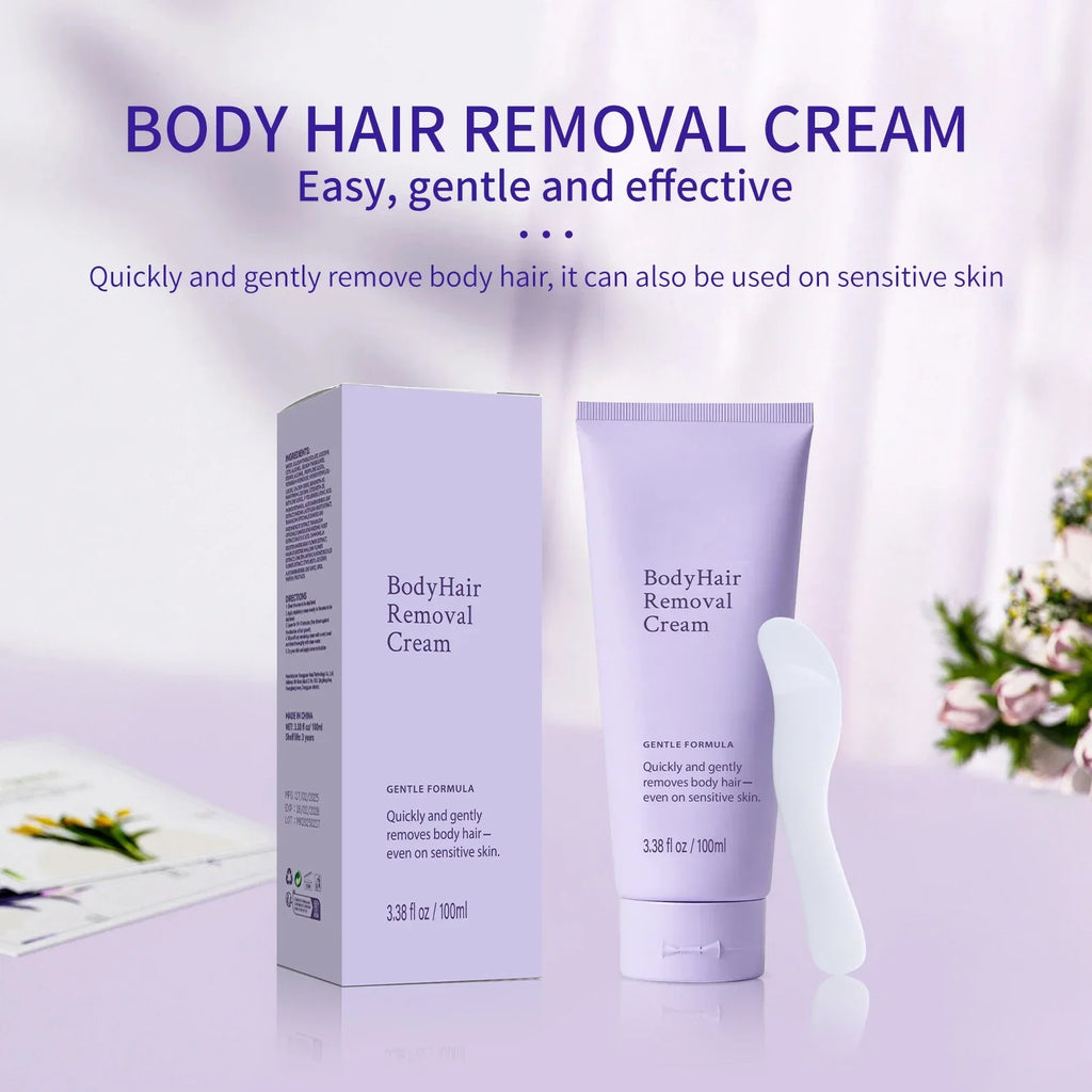Underarm & Hand Hair Removal Cream - Gentle Formula That Prevents Dark Spots & Ingrown Hairs, Safe for Sensitive Body Areas.