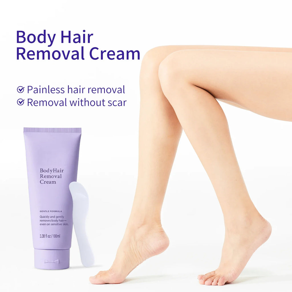 Underarm & Hand Hair Removal Cream - Gentle Formula That Prevents Dark Spots & Ingrown Hairs, Safe for Sensitive Body Areas.
